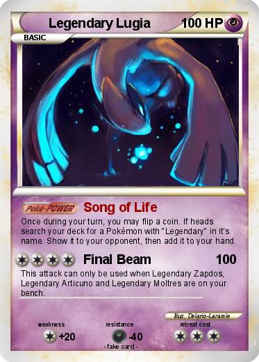 Pokemon Legendary Lugia