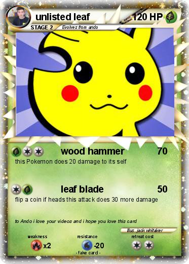 Pokemon unlisted leaf