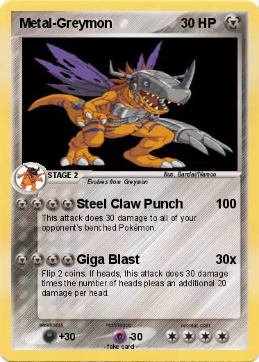 Pokemon Metal-Greymon