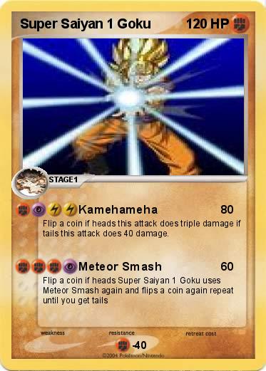 Pokemon Super Saiyan 1 Goku