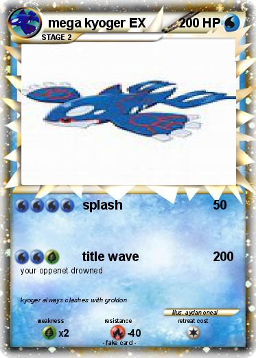 Pokemon mega kyoger EX