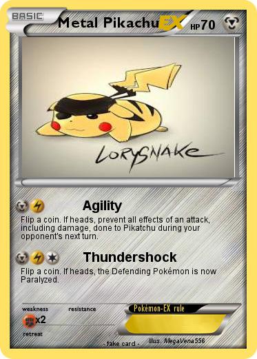 Pokemon Metal Pikachu