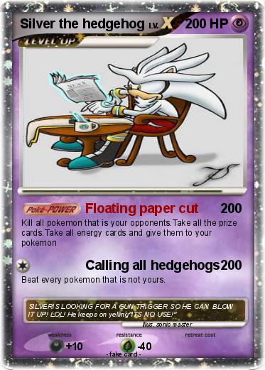 Pokemon Silver the hedgehog