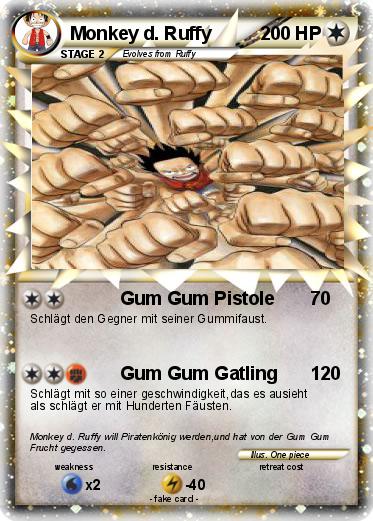 Pokemon Monkey d. Ruffy