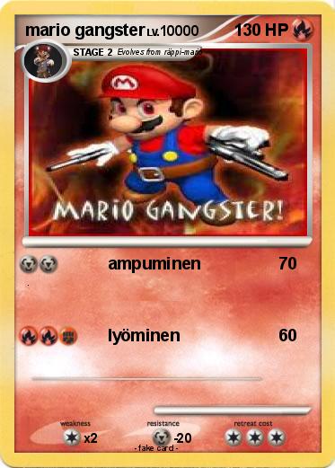 Pokemon mario gangster