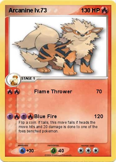 Pokemon Arcanine lv.73