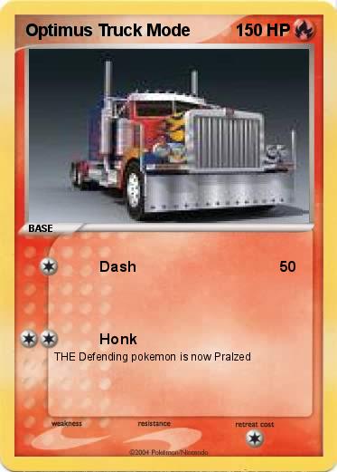 Pokemon Optimus Truck Mode
