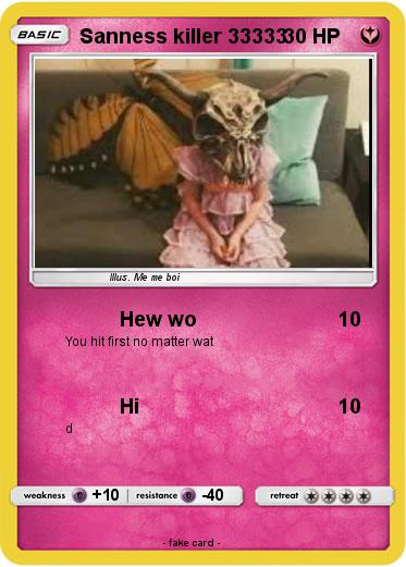 Pokemon Sanness killer 33333