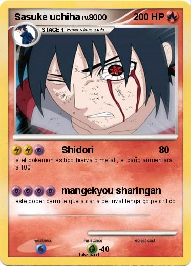 Pokemon Sasuke uchiha