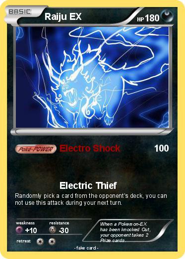 Pokemon Raiju EX