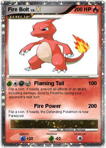 Pokemon Fire Bolt
