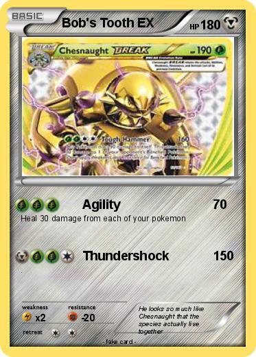 Pokemon Bob's Tooth EX