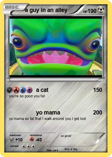 Pokemon a guy in an alley