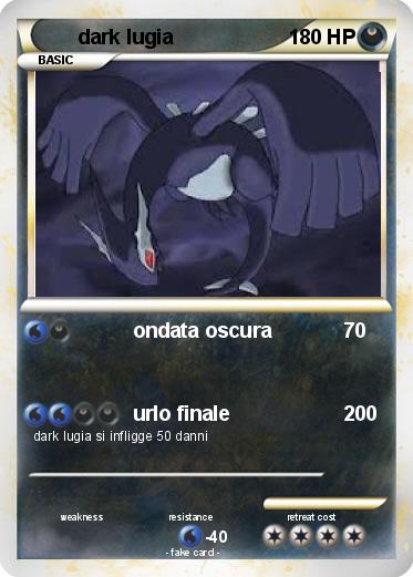 Pokemon dark lugia