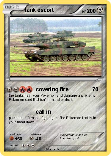 Pokemon tank escort