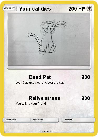 Pokemon Your cat dies