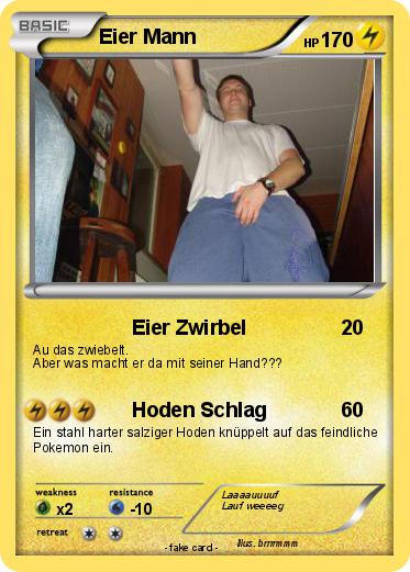 Pokemon Eier Mann