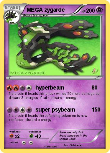 Pokemon MEGA zygarde