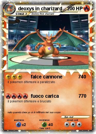 Pokemon deoxys in charizard