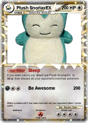 Pokemon Plush SnorlaxEX