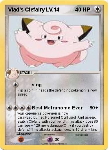 Pokemon Vlad's Clefairy LV.14