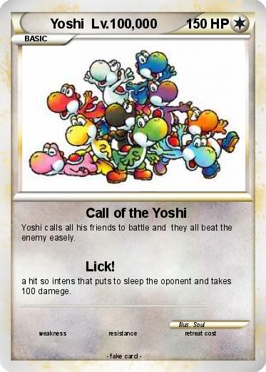 Pokemon Yoshi  Lv.100,000