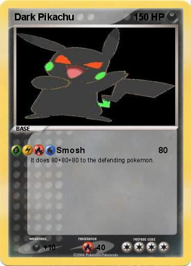 Pokemon Dark Pikachu