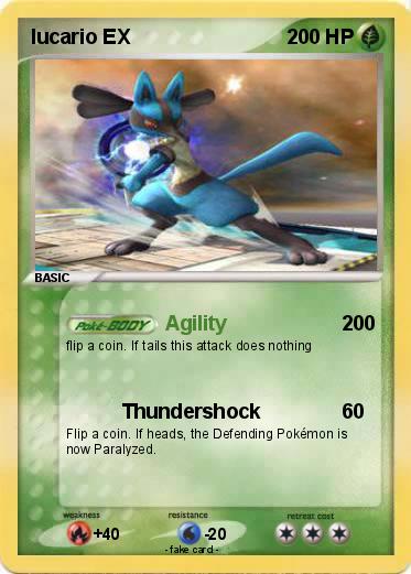 Pokemon lucario EX