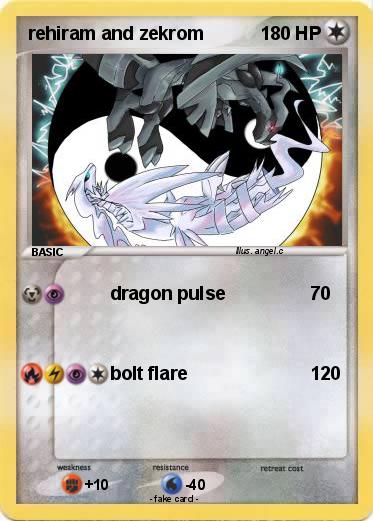 Pokemon rehiram and zekrom