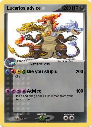 Pokemon Lucarios advice