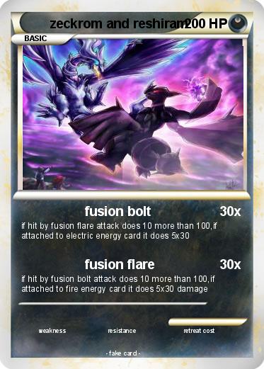 Pokemon zeckrom and reshiram