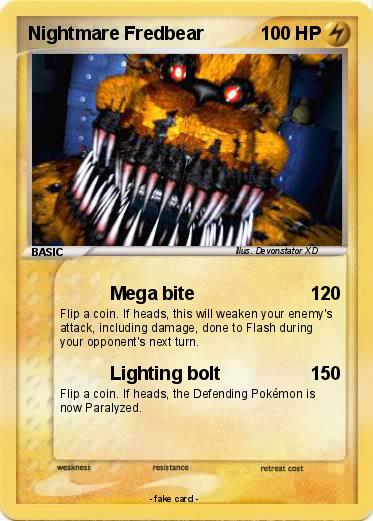 Pokemon Nightmare Fredbear