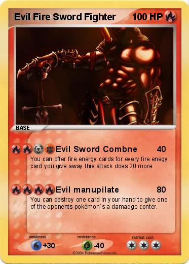 Pokemon Evil Fire Sword Fighter