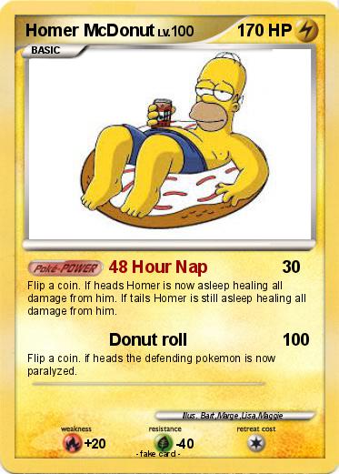 Pokemon Homer McDonut