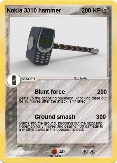 Pokemon Nokia 3310 hammer