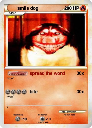 Pokemon smile dog