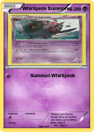 Pokemon Whirlipede Summoner
