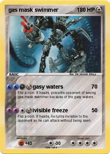 Pokemon gas mask swimmer