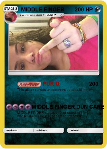 Pokemon MIDDLE FINGER