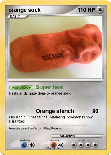Pokemon orange sock