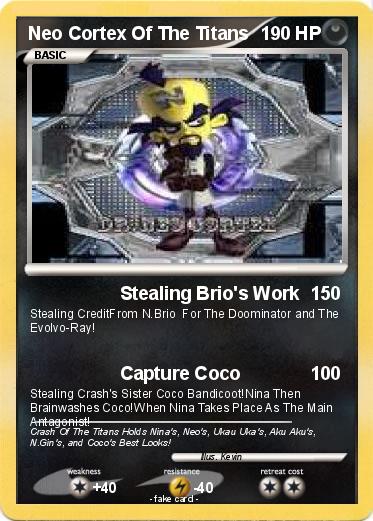 Pokemon Neo Cortex Of The Titans