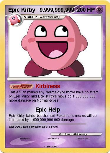 Pokemon Epic Kirby   9,999,999,999,