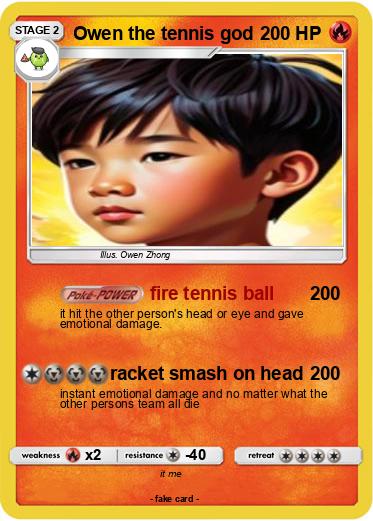 Pokemon Owen the tennis god