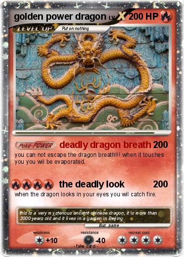 Pokemon golden power dragon