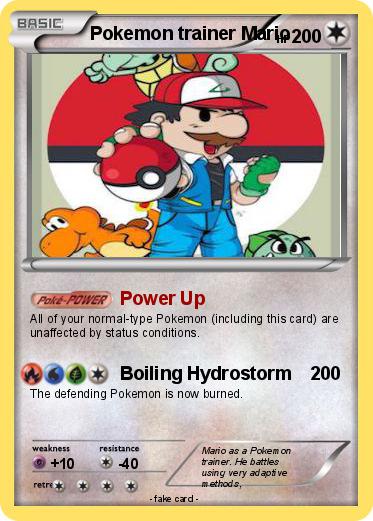 Pokemon Pokemon trainer Mario