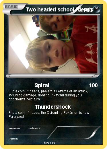 Pokemon Two headed school friends