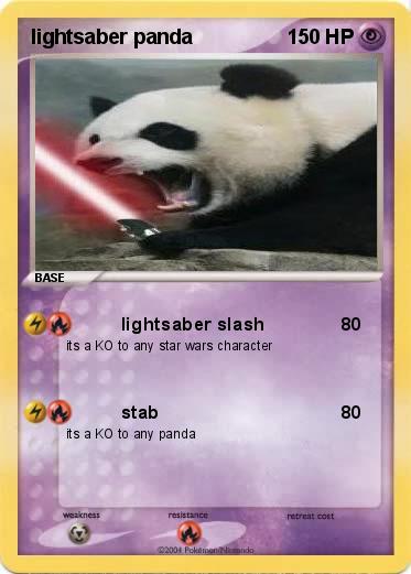 Pokemon lightsaber panda