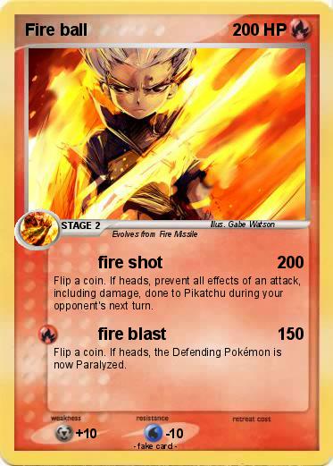 Pokemon Fire ball