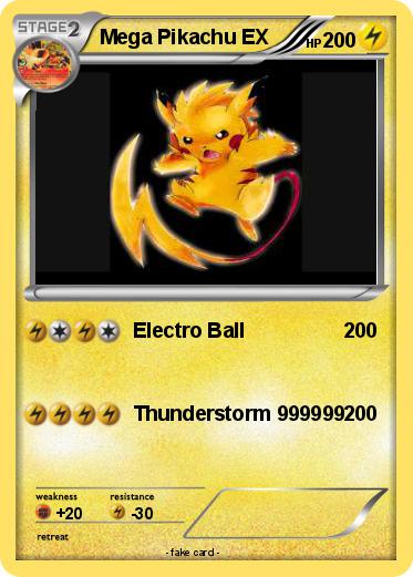 Pokemon Mega Pikachu EX