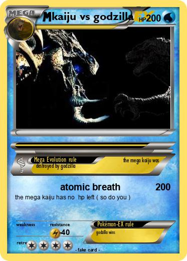 Pokemon kaiju vs godzilla